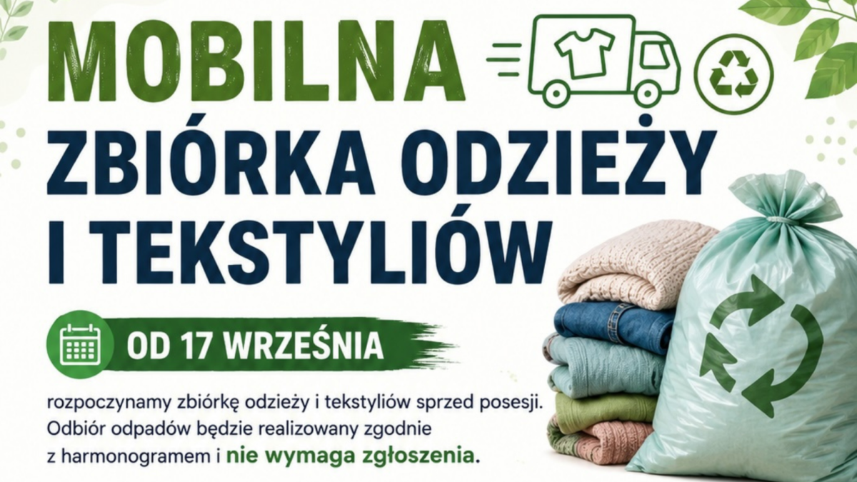 Mobilna zbiórka odzieży i tekstyliów