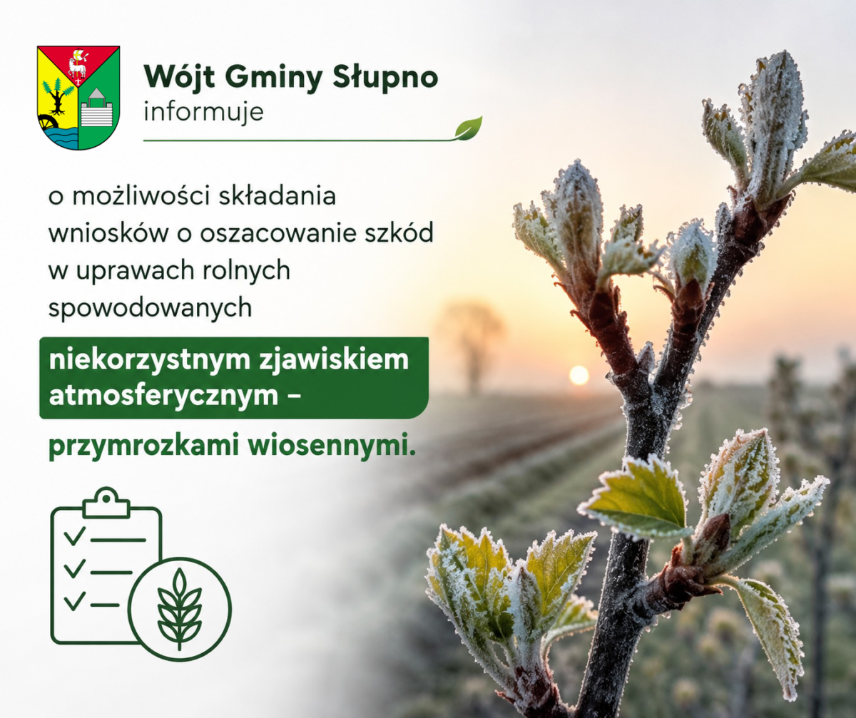 INFORMACJA DLA ROLNIKÓW – PRZYMROZKI WIOSENNE 2026